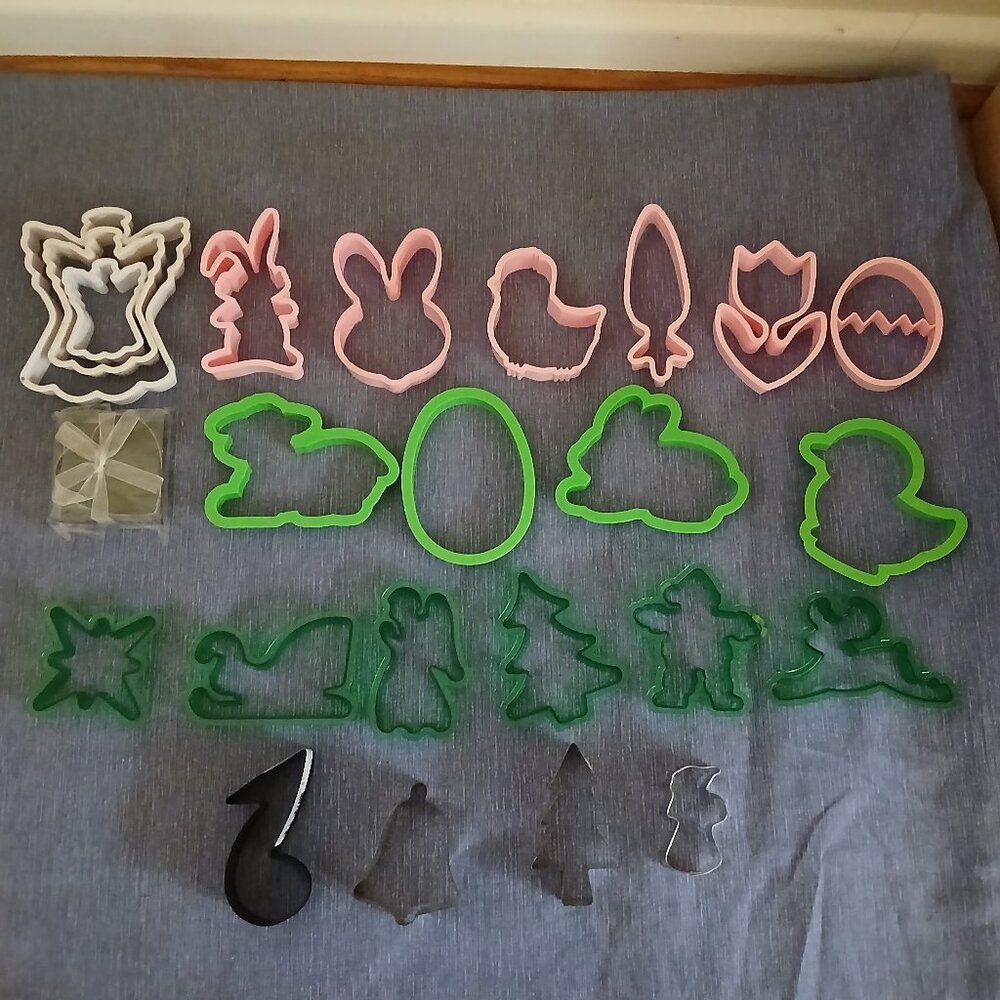 Cookie Cutters: Easter + Christmas + Valentine + Music x 24
